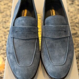 Johnston & Murphy blue Denim Suede Loafers